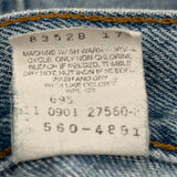 Made In USA Levis 560 Jeans - 34W 32L Light Wash Cotton