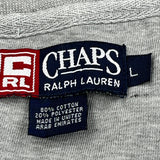 Chaps Ralph Lauren Sweatshirt - Large Gray Cotton Blend