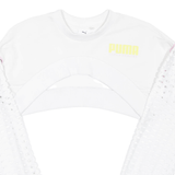 PUMA Sophia Webster Cropped Womens Sweatshirt White Crew Neck S