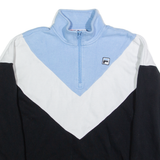 FILA Womens Sweatshirt Black 1/4 Zip S