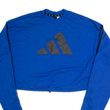 ADIDAS Womens Sweatshirt Blue S