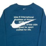 NIKE Mens Sweatshirt Blue M