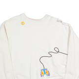 LEVI'S Womens Sweatshirt White S