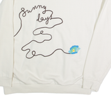 LEVI'S Womens Sweatshirt White S