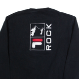 FILA Mens Sweatshirt Black M