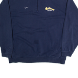 NIKE Bellevue Mens Sweatshirt Blue 1/4 Zip XL