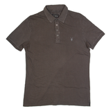 ALL SAINTS Mens Polo Shirt Brown M