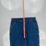 Carhartt Double Knee Carpenter Jeans - 38W 32L Blue Cotton