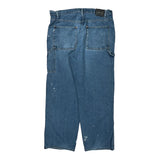 Silver Tab Levis Wide Leg Carpenter Jeans - 38W 34L Blue Cotton
