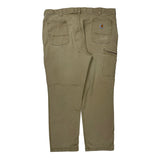 Carhartt Carpenter Trousers - 40W 32L Khaki Cotton