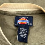 Dickies Spellout T-Shirt - XL Green Cotton