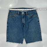 Levis Denim Shorts - 30W 11L Blue Cotton