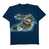 Habitat Single Stitch T-Shirt - XL Blue Cotton