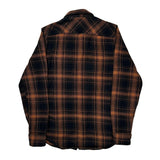 Harley Davidson Checked Flannel Shirt - Medium Brown Cotton