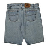 Levis Denim Shorts - 34W 10L Light Wash Cotton