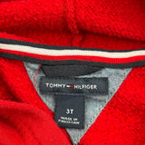 Age 3 Tommy Hilfiger Spellout Hoodie - XS Red Cotton