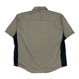 Dickies Short Sleeve Shirt - Large Beige Cotton