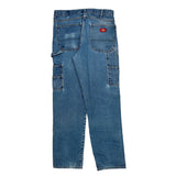 Dickies Double Knee Carpenter Jeans - 33W 29L Blue Denim