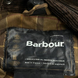Bedale Barbour Checked Wax Jacket - Large Brown Cotton