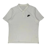 Nike Polo Shirt - XL White Cotton