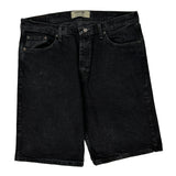 Wrangler Denim Shorts - 38W 10L Black Cotton