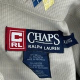 Chaps Ralph Lauren Short Sleeve Shirt - XL Gray Polyester