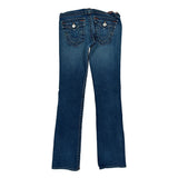 True Religion Boot Cut Jeans - 30W UK 8 Blue Cotton