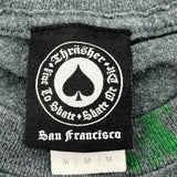 Thrasher Spellout T-Shirt - Medium Gray Cotton