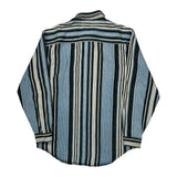 Levis Striped Denim Shirt - Medium Blue Cotton