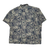Ho Aloha Floral Hawaiian Shirt - 2XL White Cotton