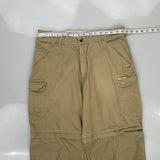Unbranded Cargo Trousers - 34W 32L Beige Cotton