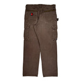Riggs Workwear Wrangler Cargo Pants - 34W 32L Brown Cotton