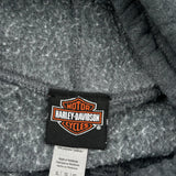 Harley Davidson Graphic Hoodie - XL Gray Polyester