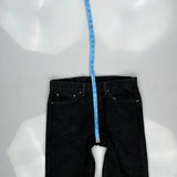 505 Levis Jeans - 33W 30L Black Cotton