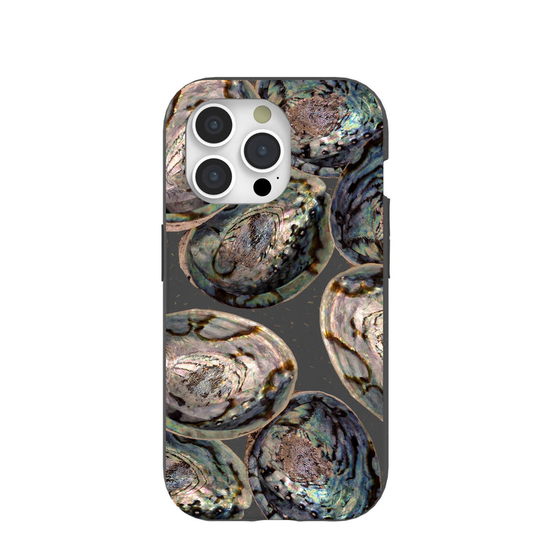 Black Abalone Shells iPhone 15 Pro Case