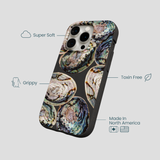 Black Abalone Shells iPhone 15 Pro Case