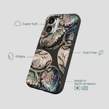 Black Abalone Shells iPhone 16 Case