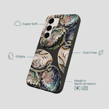 Black Abalone Shells Samsung Galaxy S24 Case