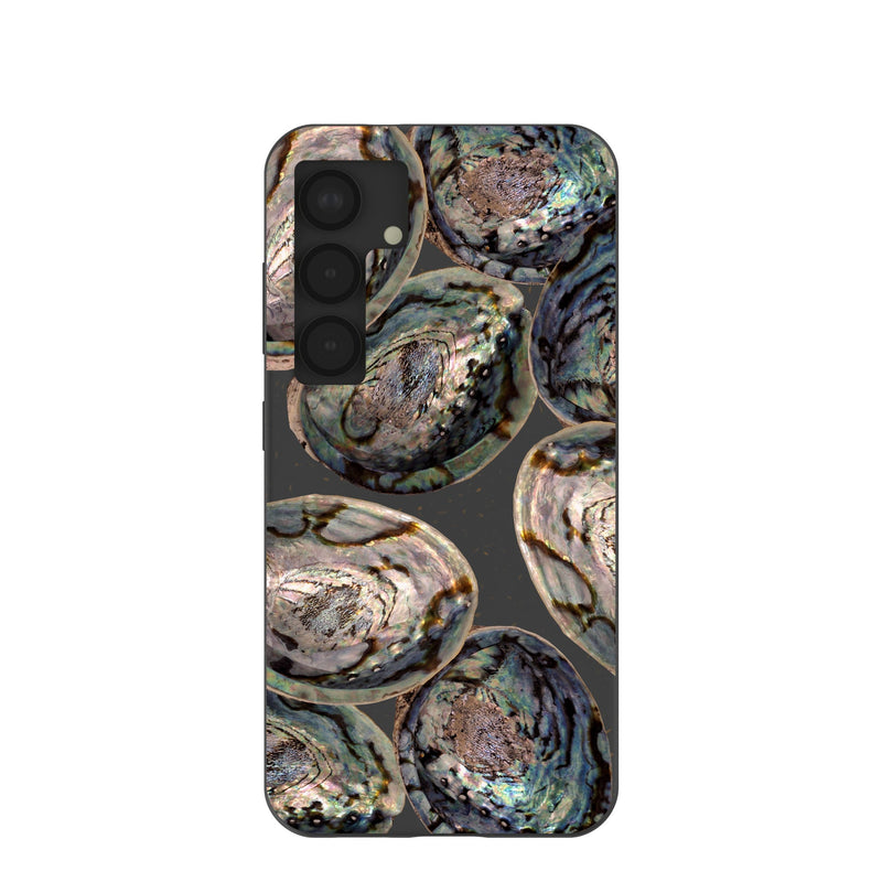 Black Abalone Shells Samsung Galaxy S25 Case