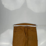 Carhartt Carpenter Trousers - 32W 35L Brown Cotton