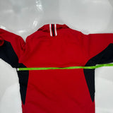 Wisconsin Adidas Track Jacket - Medium Red Polyester