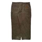 Carhartt Double Knee Carpenter Trousers - 36W 30L Brown Cotton