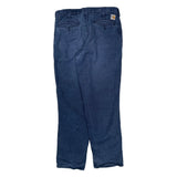 Carhartt Trousers - 37W 34L Blue Cotton