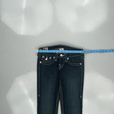 True Religion Skinny Jeans - 28W US 2 Dark Wash Cotton Blend