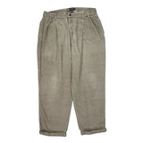 Chaps Ralph Lauren Cord Trousers - 35″ Waist Beige Cotton