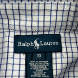 Age 10 Ralph Lauren Shirt - Medium Blue Cotton