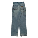 Carhartt Double Knee Carpenter Jeans - 27W 32L Light Wash Cotton