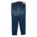 Made In Usa True Religion Skinny Jeans - 35W 30L Blue Cotton Blend
