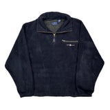 Gant 1/4 Zip - 2XL Navy Polyester