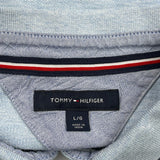 Tommy Hilfiger Striped Polo Shirt - Large Blue Cotton